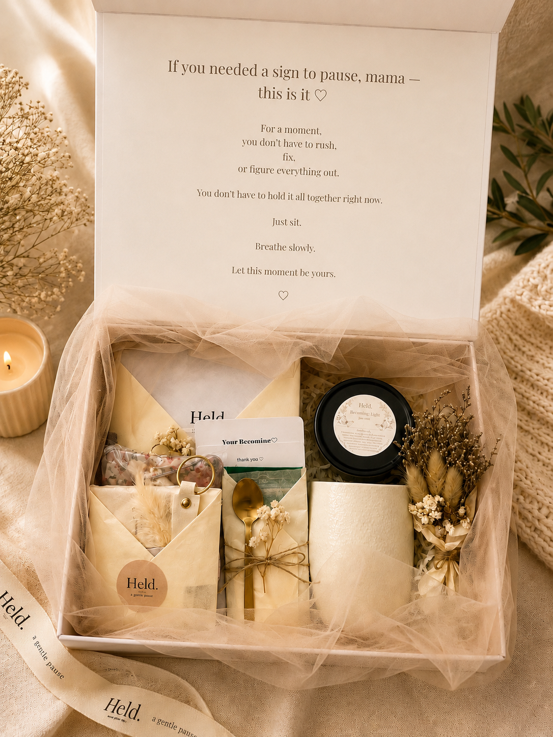 Held. Becoming Mama Box | New Mother Gift Box UAE