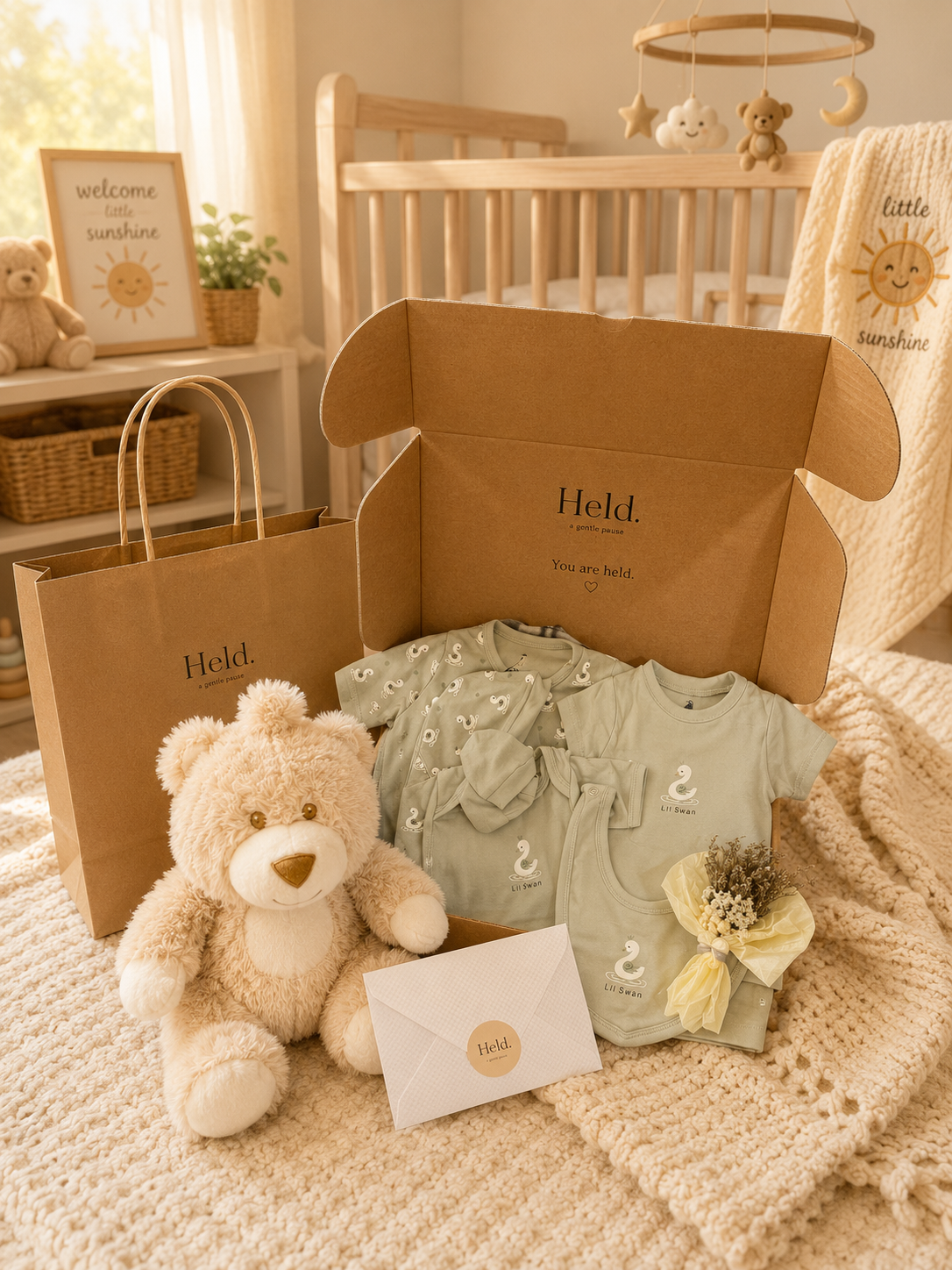 Held. Welcome Little Sunshine | New Baby Gift Box UAE